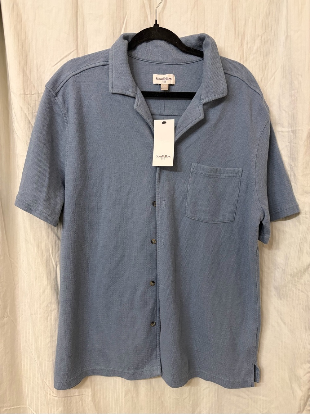 Goodfellow & Co Light Blue Short-Sleeve Button-Down Shirt